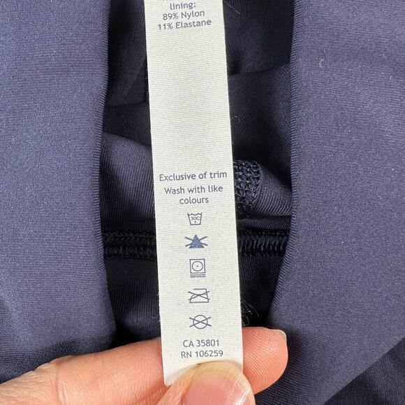 Lululemon Leggings Womens 6 Blue Lean In Crop 17" Athletic Yoga Workout Active - Picture 5 of 11